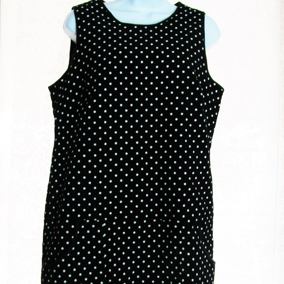 G.H. Bass & Co. Polka Dot Corduroy Sz 12 Dress - Picture 7 of 8